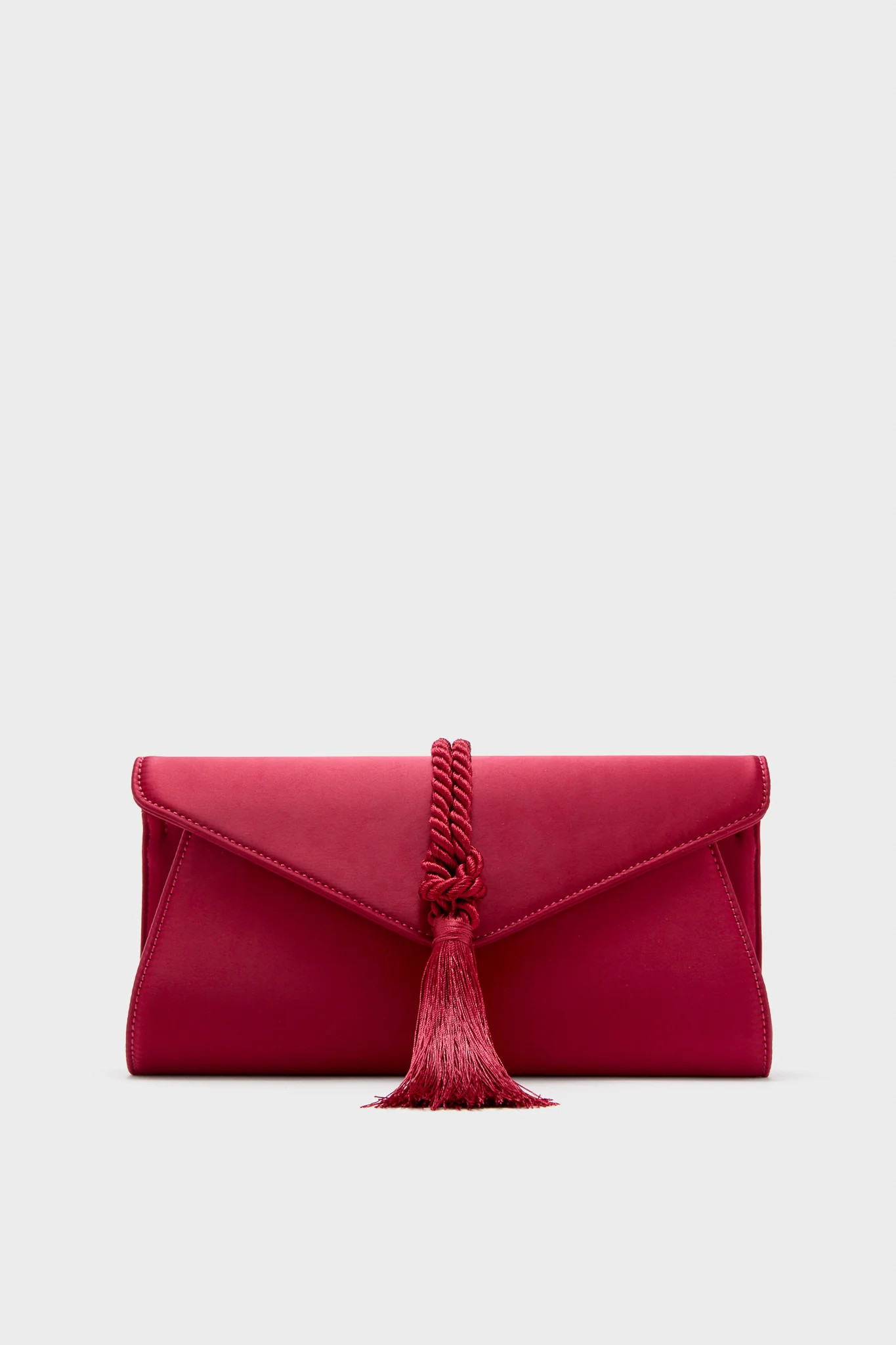 Black Satin Gabrielle Clutch | Tuckernuck (US)