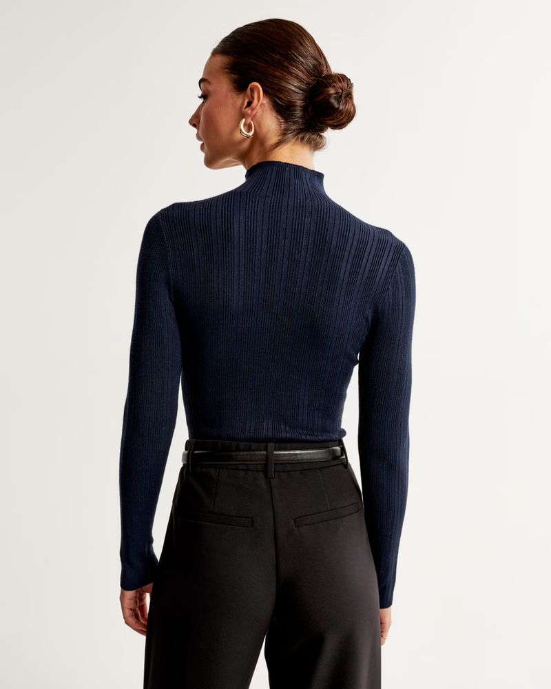 Slim Rib Turtleneck Sweater | Abercrombie & Fitch (US)