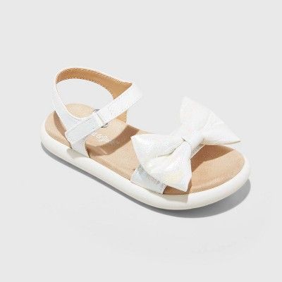 Toddler Babs Bow Sandals - Cat & Jack™ White | Target