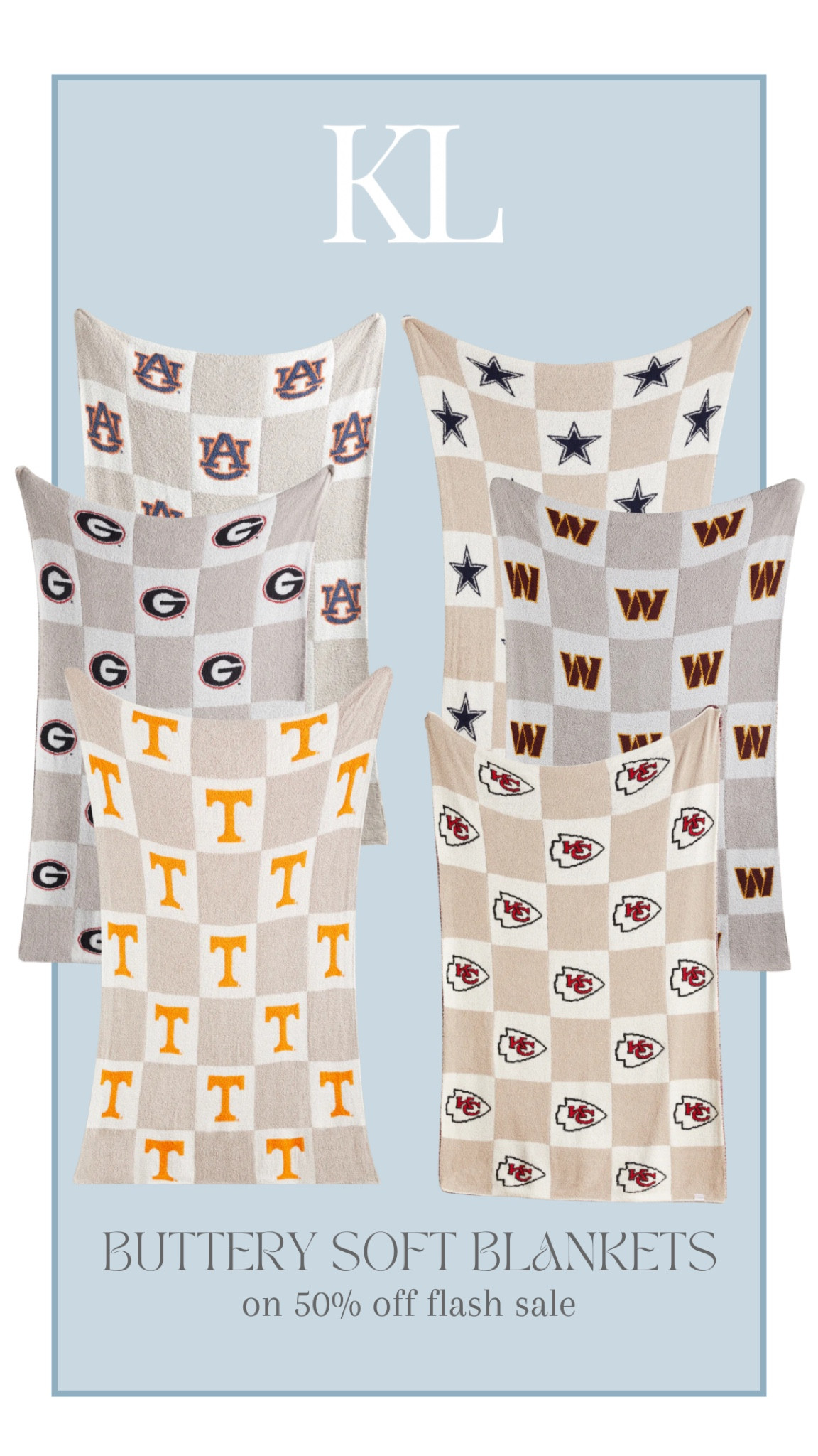 These blankets are HEAVENLY! And make for the perfect Christmas gift for your favorite 🏈 lover! They have collegiate and NFL available in a slew of colors/patterns! #christmasgift #blanket #footballlover 

#LTKFindsUnder100 #LTKSeasonal #LTKHome
