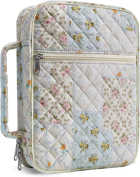 Bible Cover Case for Women,Large Bible Tote Bags for Women Organizer Quilted Bible Carrying Case ... | Amazon (US)