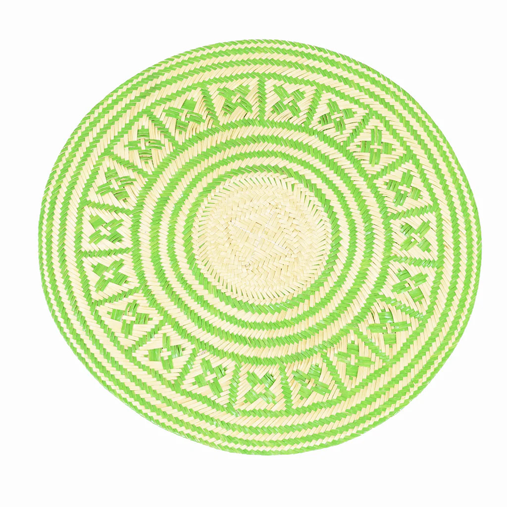Mawisa Green Iraca Palm Placemat | Blue Print