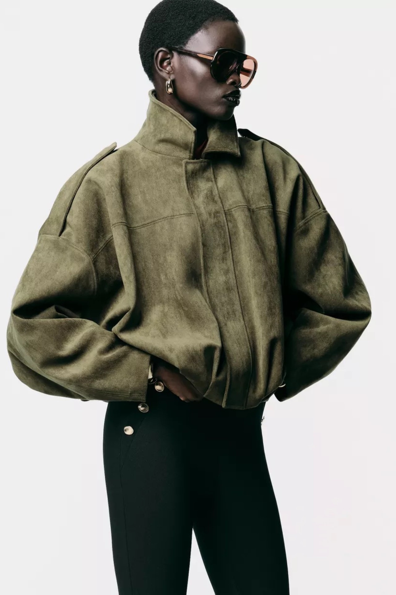 The viral suede Zara jacket 💚 

#LTKautumn #LTKuk