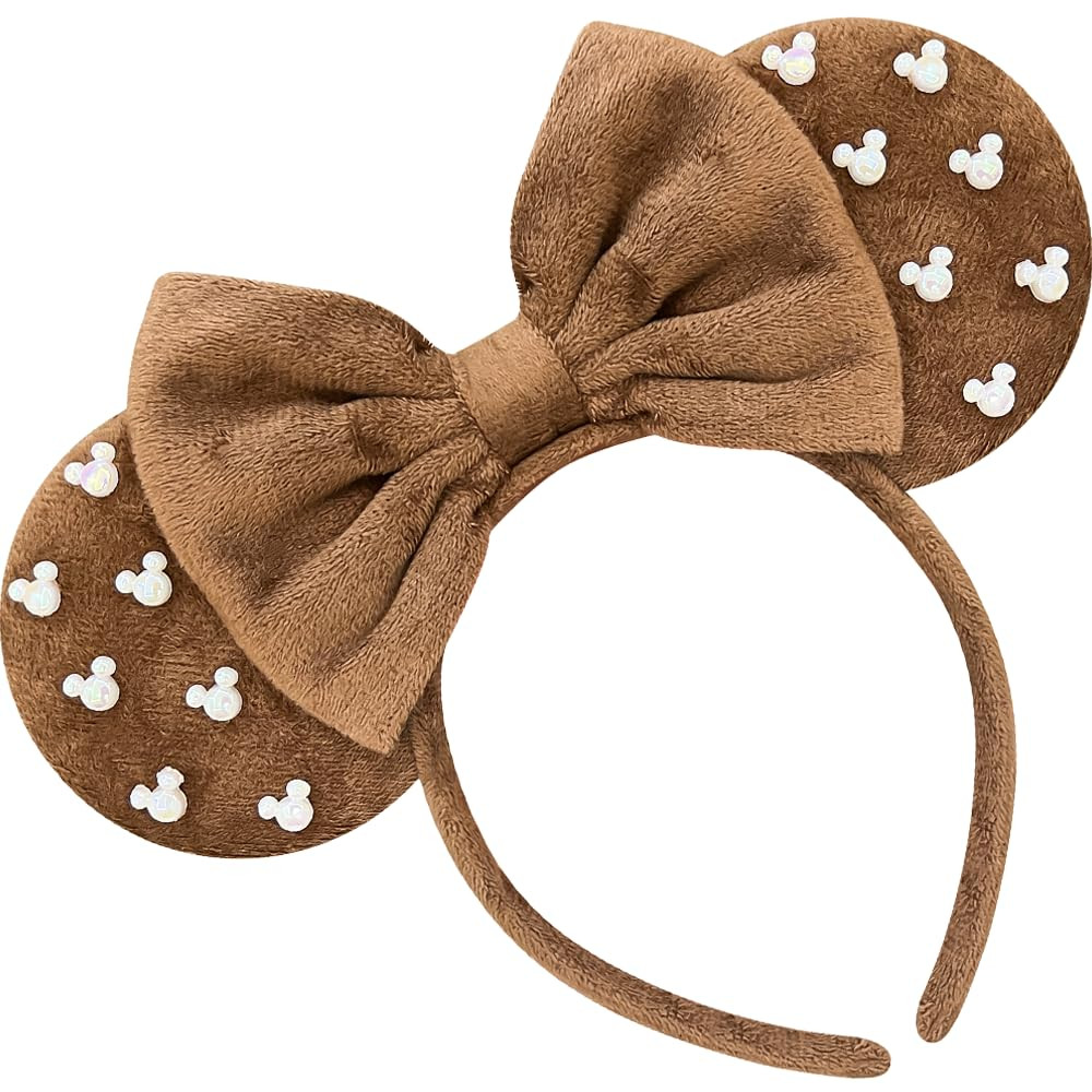 Trnerm Large Fuzzy Brown Mouse Ears Headbands for Women and Adults | Amazon (US)