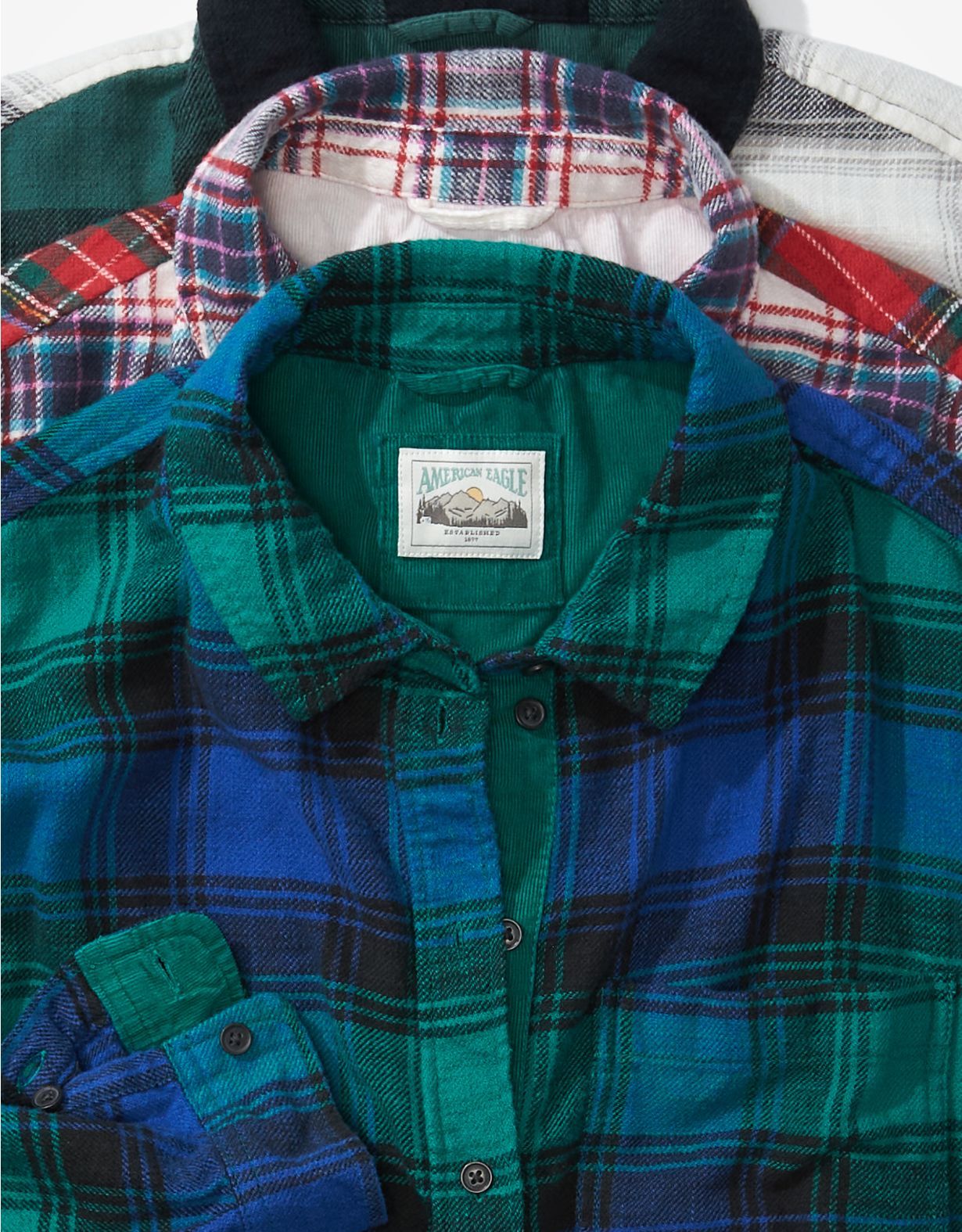 AE Oversized Plaid Button-Up Shirt | American Eagle Outfitters (US & CA)