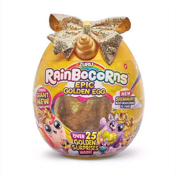 Rainbocorns Epic Giant Golden Egg with over 25 Golden Surprises by ZURU - Walmart.com | Walmart (US)