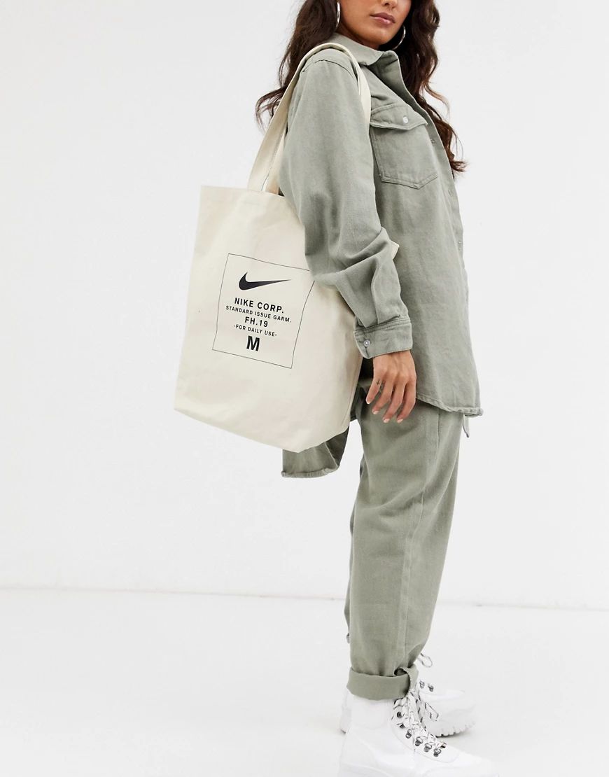 Nike swoosh tote bag-Cream | ASOS (Global)
