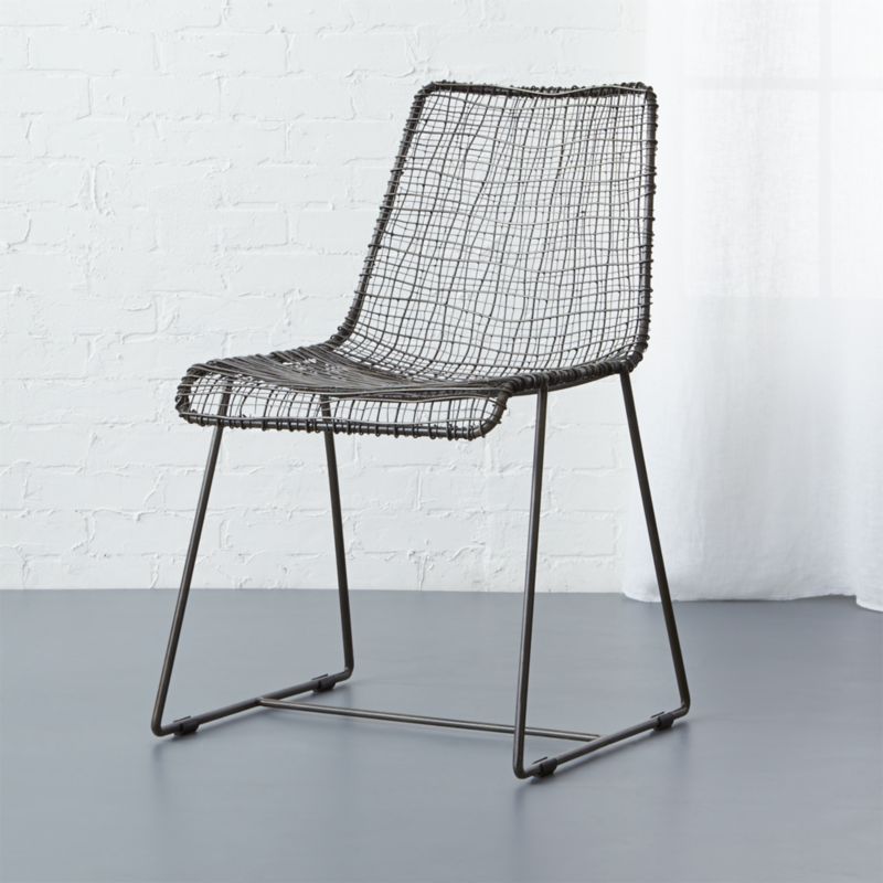 Reed Black Wire Chair + Reviews | CB2 | CB2