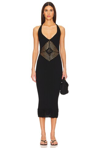 House of Harlow 1960 x REVOLVE Gayla Midi Dress in Black from Revolve.com | Revolve Clothing (Global)