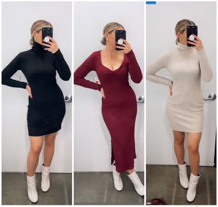 These sweater dresses are 🔥. So easy to dress up or down. You can easily wear with tights and throw a coat over for cold days. So comfy too! Wearing size small #holidaydress #oldnavy #ltkcyberweek

#LTKSeasonal #LTKCyberWeek #LTKHoliday