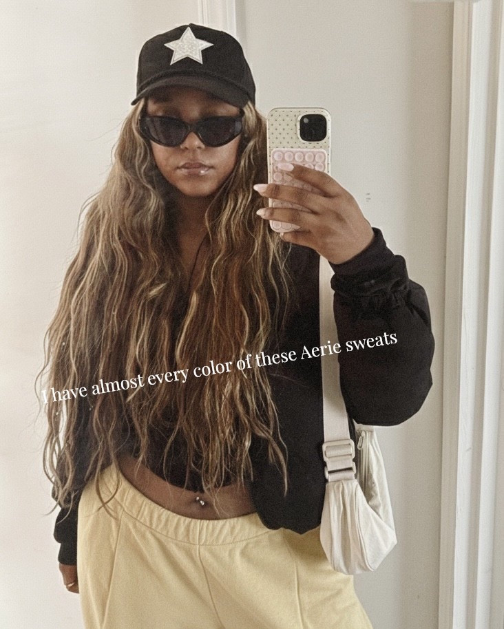 This new butter yellow color at Aerie is so cute. A great color to bring in for Spring! I’m wearing a XL Long. Could have done a Large because they’re oversized. I literally wear these all the time. When I’m home working, taking a walk, or running errands 

#LTKootd #LTKMidsize #LTKmomlife