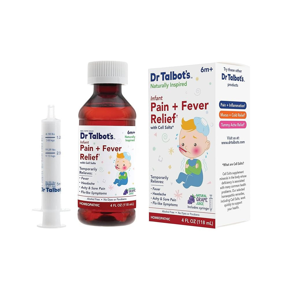 Dr. Talbot's Infant Pain and Fever Relief Liquid Medicine - 4 fl oz - 6+ Months - Grape Juice Fla... | Amazon (US)
