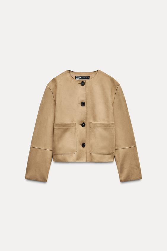 FAUX SUEDE JACKET | Zara US