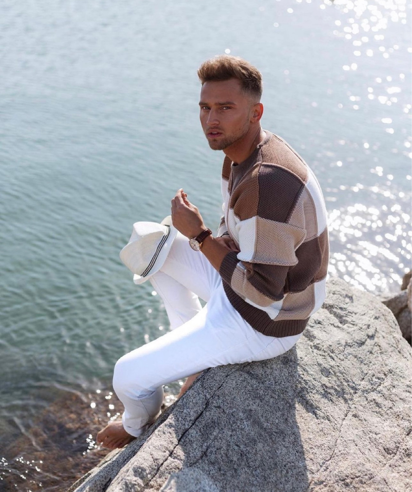 Men’s knitwear, white jeans, transitional style, fedora hat, men’s fashion, knitwear, autumn style, neutral outfit, neutrals, men’s fashion inspo, men’s outfit 

#LTKSeasonal #LTKeurope #LTKstyletip