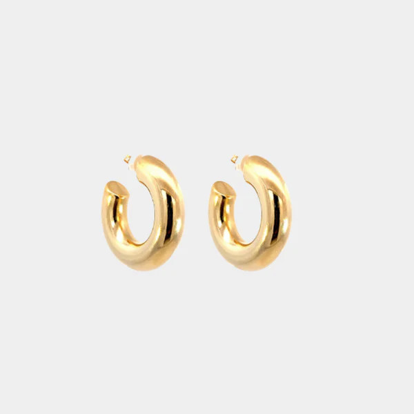 Monaco Hoops Medium Gold | Jordan Road Jewelry
