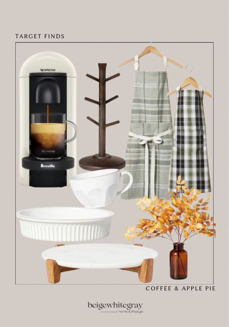 Target finds!! Coffee and pie!! Perfect for the cooler months!! Loving this apron set for mommy and me in the kitchen and the Accessories to make pie and make a cup of coffee. Great finds from target. 

#LTKhome #LTKSeasonal #LTKfindsunder50
