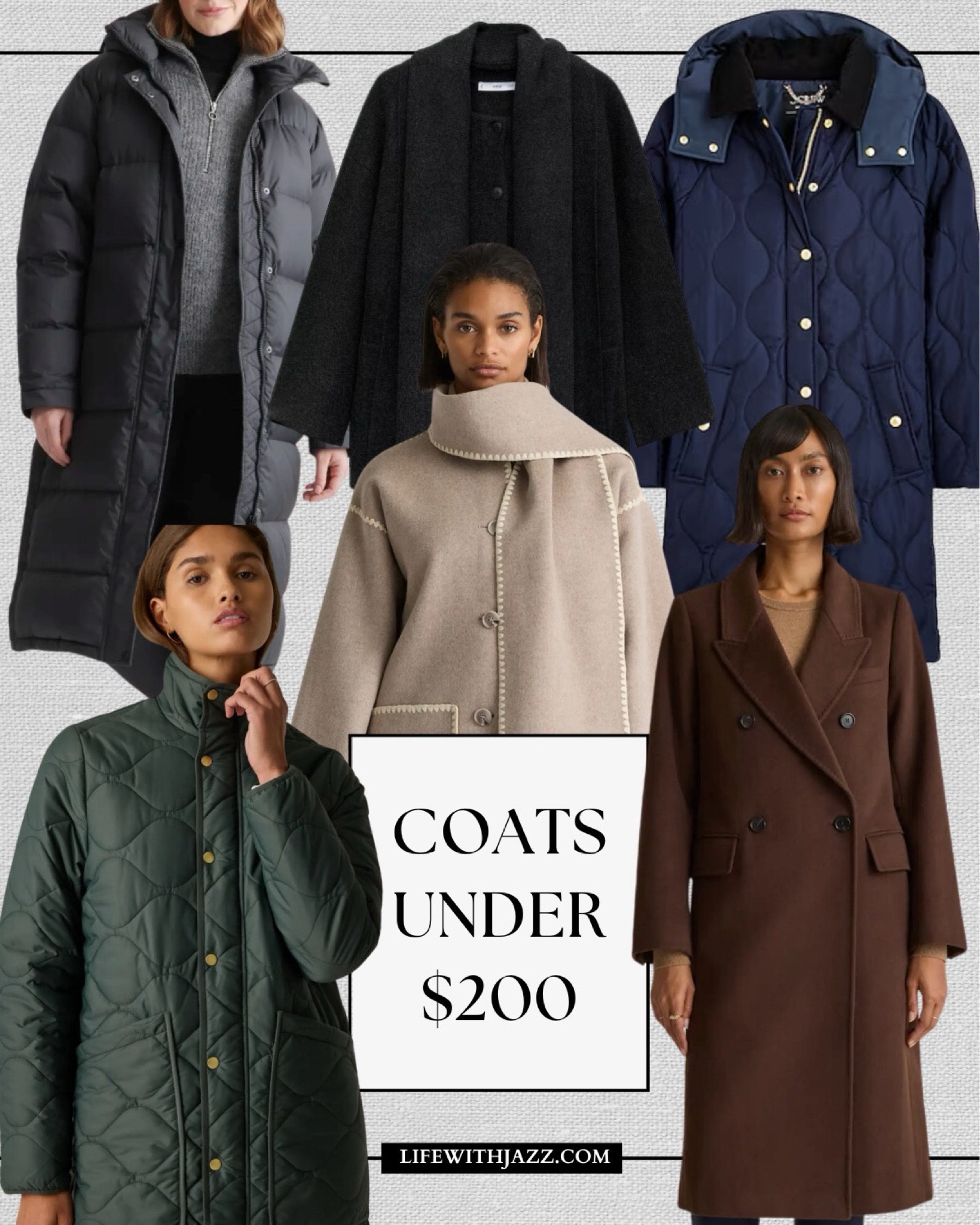 F/w coats under $200 

Jcrew / mango / quince 

#LTKSeasonal