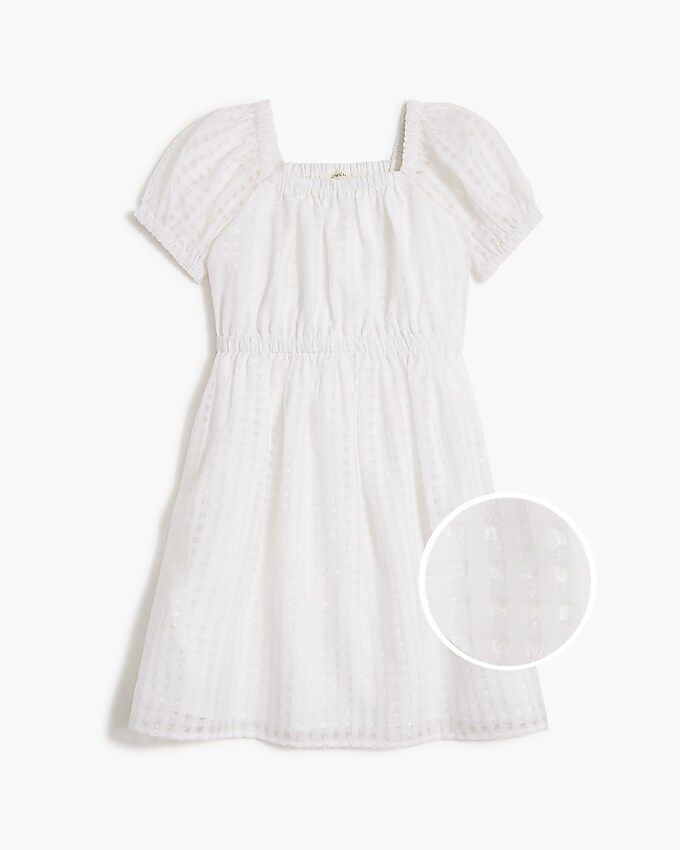 Girls' gingham organza dress | J.Crew Factory