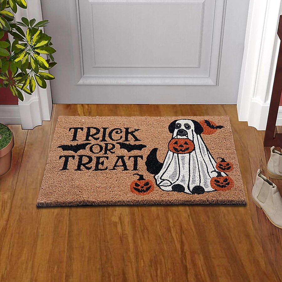 Style Selections 18-in x 30-in Natural Coir Non-Slip Grip Indoor or outdoor Summer Door Mat | Lowe's