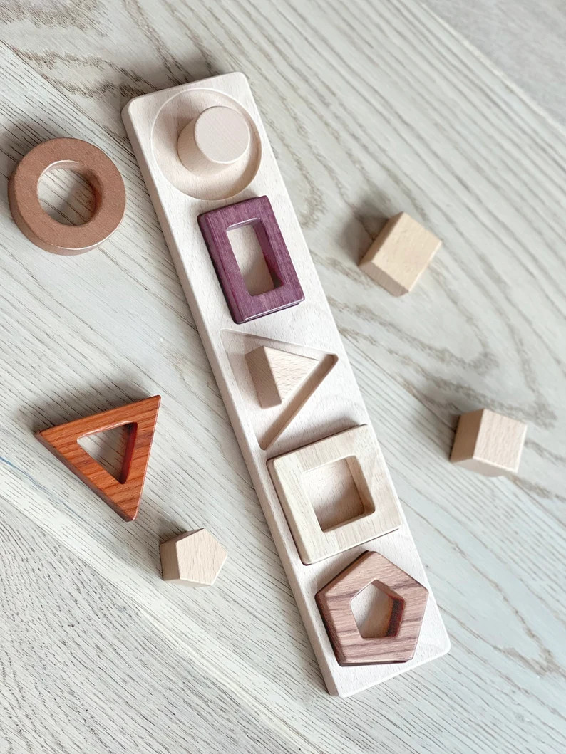 Geo Shape Puzzle - 3D Puzzle - Wooden Puzzle | Etsy (US)