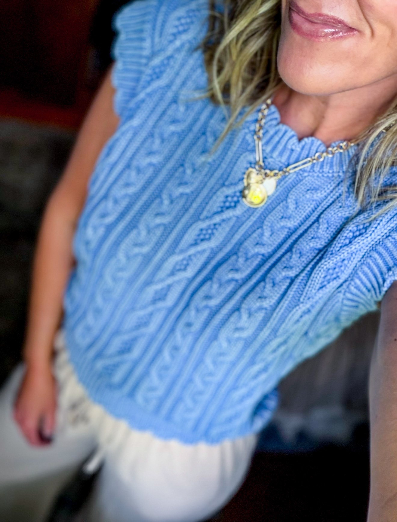Do I need the yellow too?? This sweater vest is adorable. 
Wearing small

#LTKSeasonal #LTKOver40