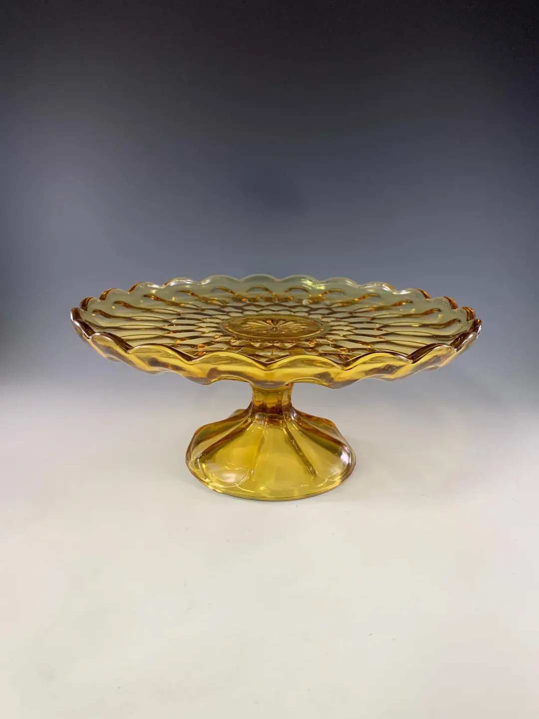 Anchor Hocking Fairfield Cake Stand in Amber ,1972 to 1977 Only - Etsy | Etsy (US)