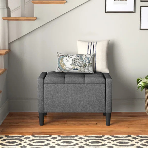 Friesen Polyester Blend Upholstered Storage Bench | Wayfair North America