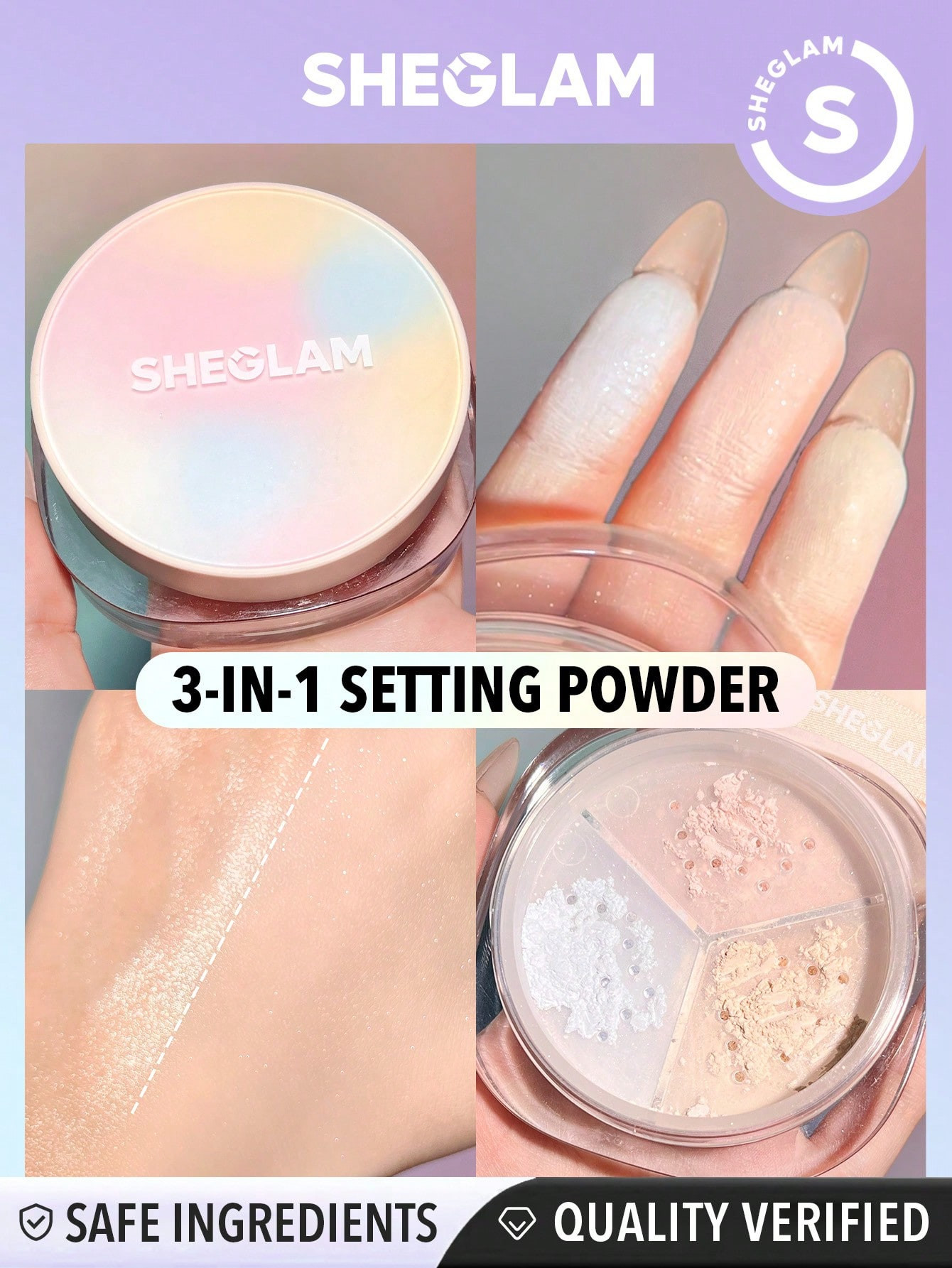 SHEGLAM Radiance Ring 3-In-1 Correcting Setting Powder Xmas Christmas Gift Winter Y2K Thanksgivin... | SHEIN
