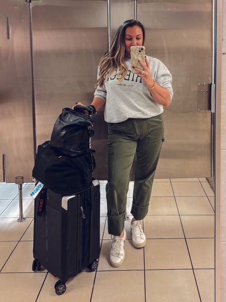 One day I’ll get a pic in the actual terminal but for now… Travel outfit. Travel style. Airport outfit. Fall style. 



#LTKmidsize #LTKtravel #LTKover40