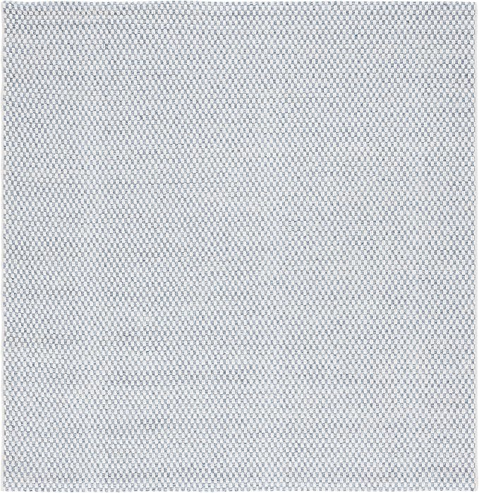 SAFAVIEH Washable Rug Outdoor Sisal All-Weather Collection - 6'7" Square, Blue & Ivory, Non-Shedd... | Amazon (US)