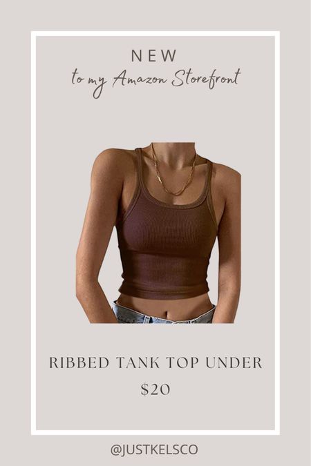 amazon find // ribbed tank top under $20 / comes in different colors 

#LTKstyletip #LTKFind #LTKSeasonal