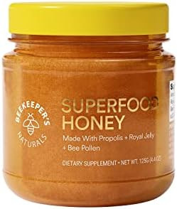 Superfood Honey by Beekeeper's Naturals - Bee Pollen, Royal Jelly, Propolis, Honey - Natural Ener... | Amazon (US)