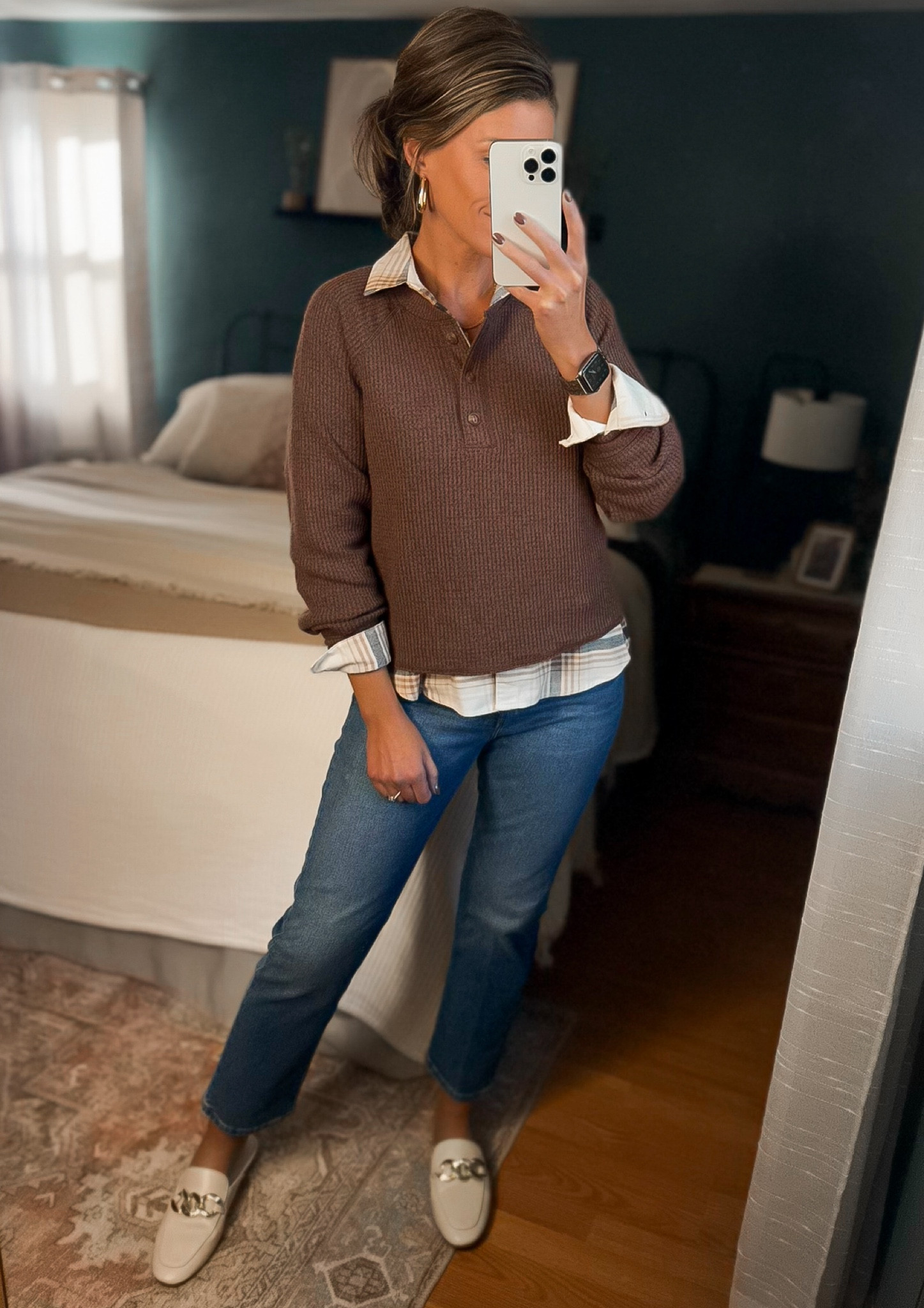 Old Navy finds on sale. 
Wearing size small in both tops. 
Jeans 29 

#LTKStyleTip #LTKSeasonal