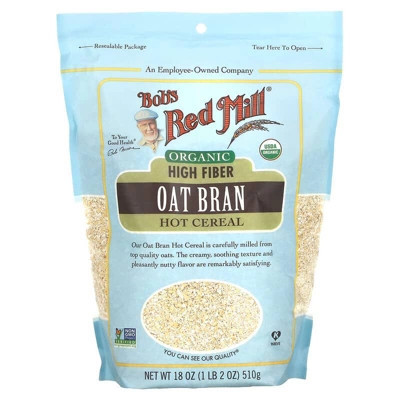 Bob's Red Mill Organic Oat Bran Hot Cereal, 18 Oz | Target