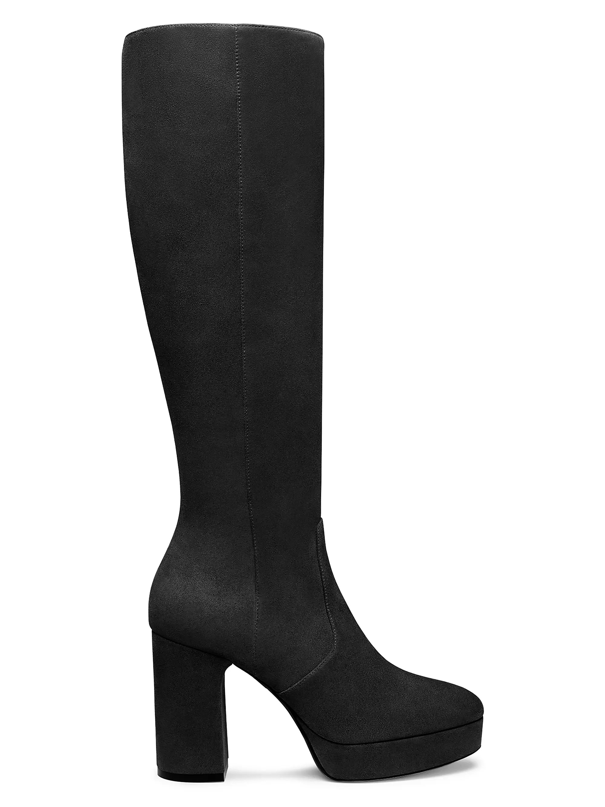 Stuart Weitzman Dayna 100MM Suede Platform Boots | Saks Fifth Avenue | Saks Fifth Avenue