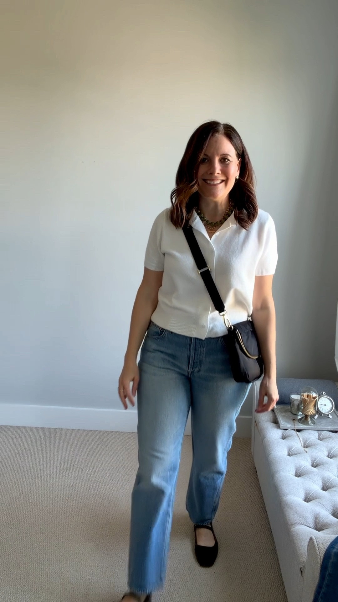 Today’s easy errands outfit. I ended up sizing down in these Target boyfriend jeans because my true size is loose in the belly. I love the look of the high cotton denim.

#LTKOver40 #LTKSaleAlert #LTKMidsize