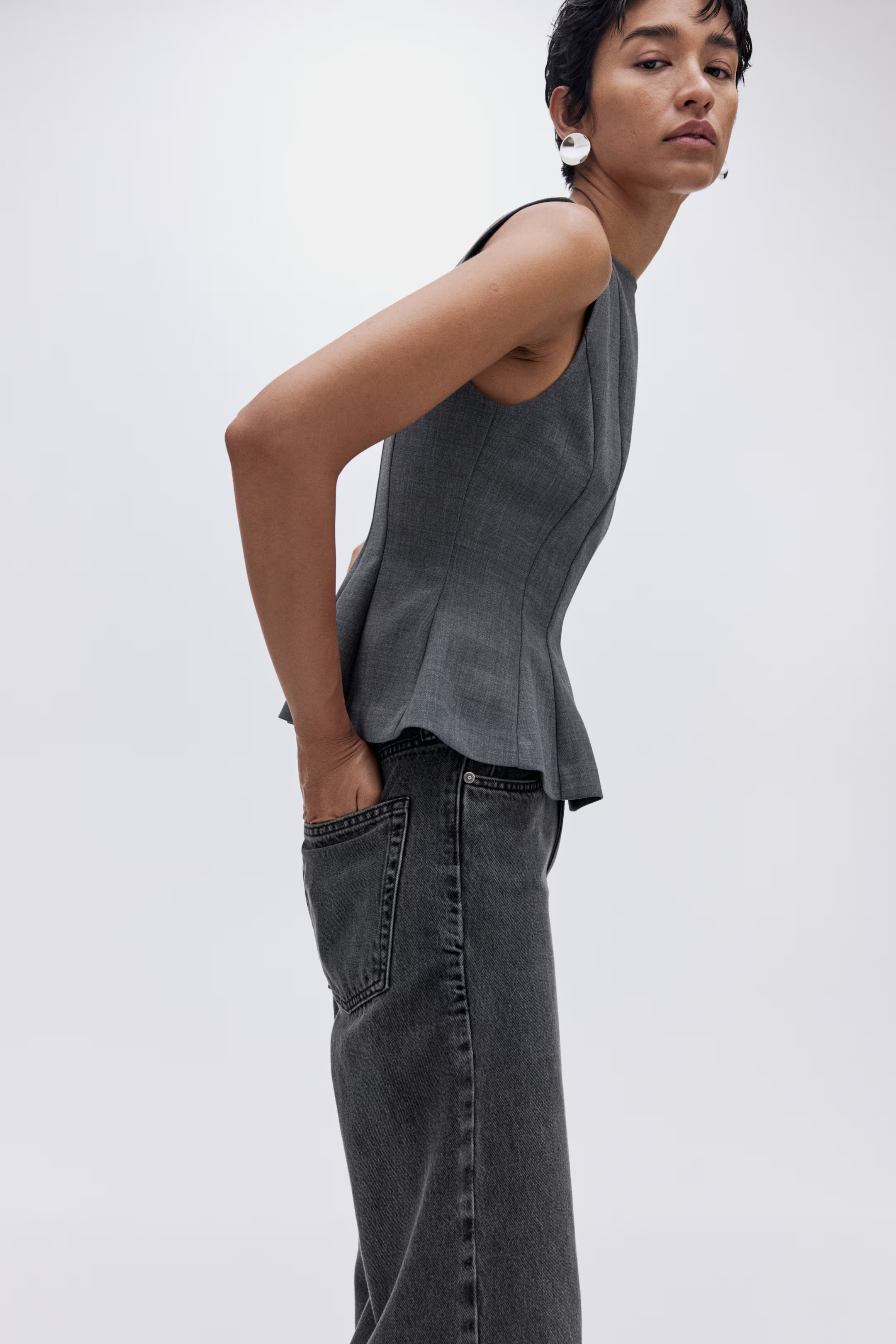 Ava Ultra High Rise Wide Leg Jeans | H&M (US + CA)