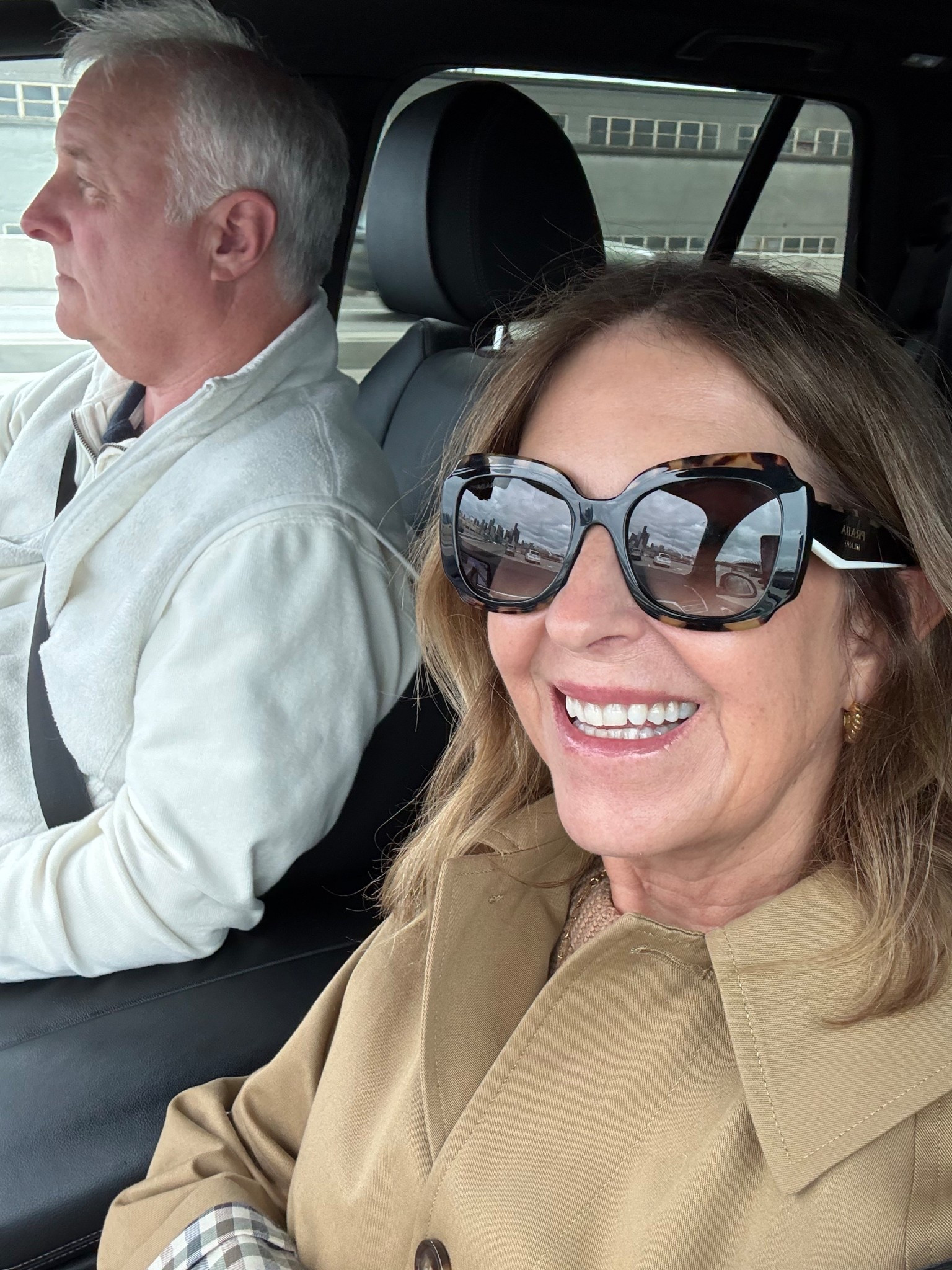 Chilly spring day.  
Wearing a quince sweater, a Sezane trench, PAIGE Anessa jeans and Veronica Beard sneakers. 

@SEZANE @Quince 

#LTKTravel #LTKSeasonal #LTKOver40