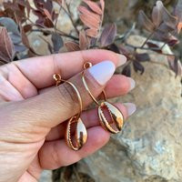 Shell Earrings, Seashell Hoop Summer Jewelry, Ocean Greek Earrings | Etsy (US)