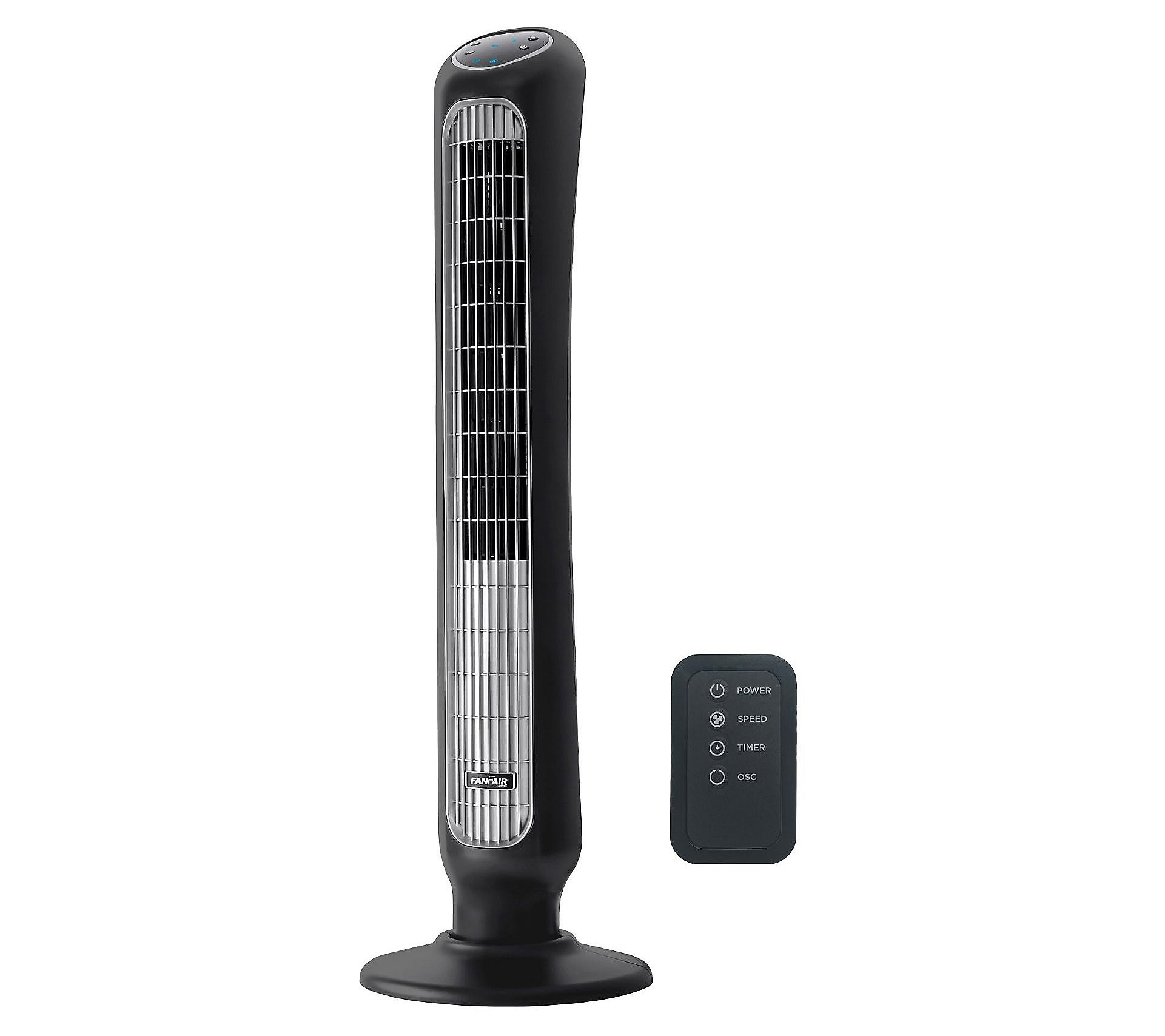 FanFair 43"" 5 Speed Tower Fan w/ Remote | QVC
