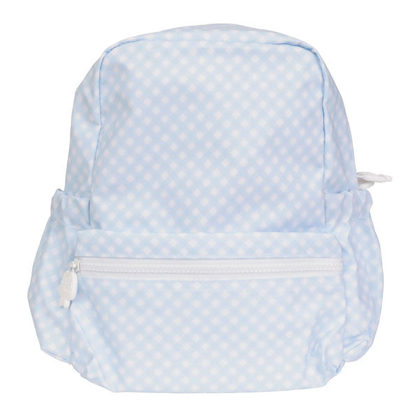 The Backpack Blue Gingham Small by Apple of My Isla | Lila and Hayes