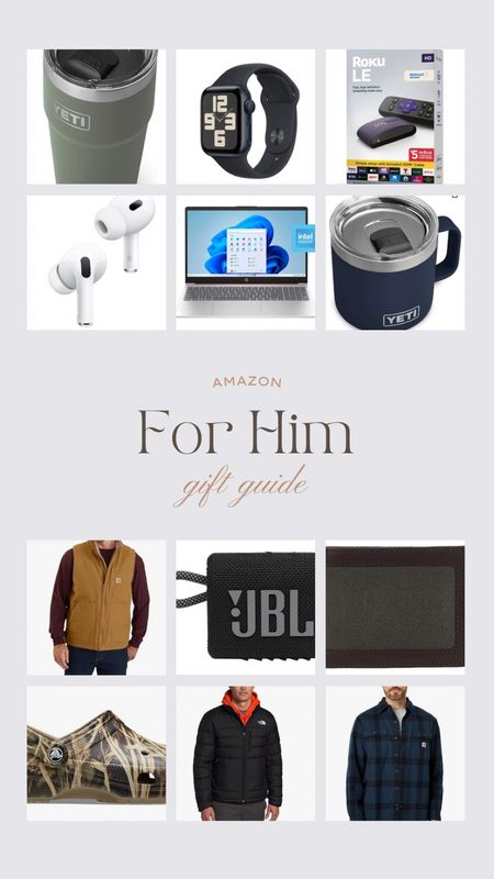 Gift guide for him / Christmas gift ideas / gifts for men 

#LTKGiftGuide #LTKfindsunder50 #LTKmens