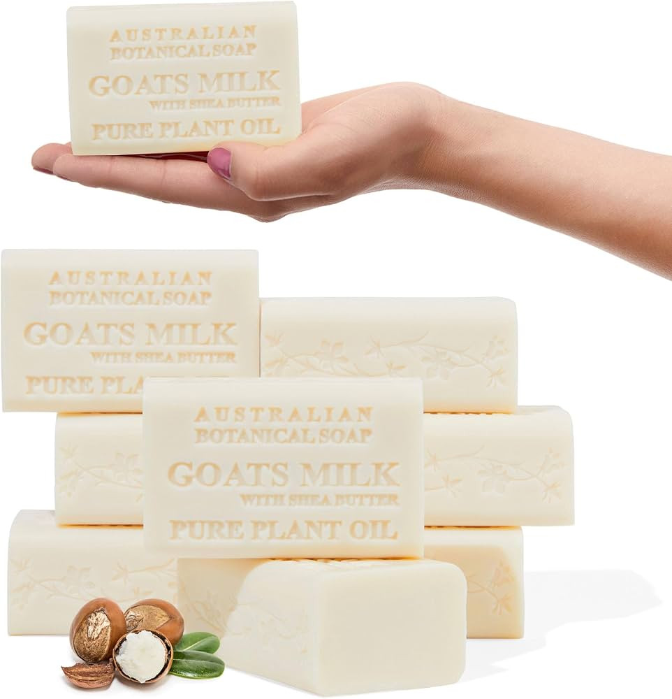 Australian Botanical Soap Goat Milk Soap with Shea Butter 6.6 oz, Pack of 8 | Amazon (US)