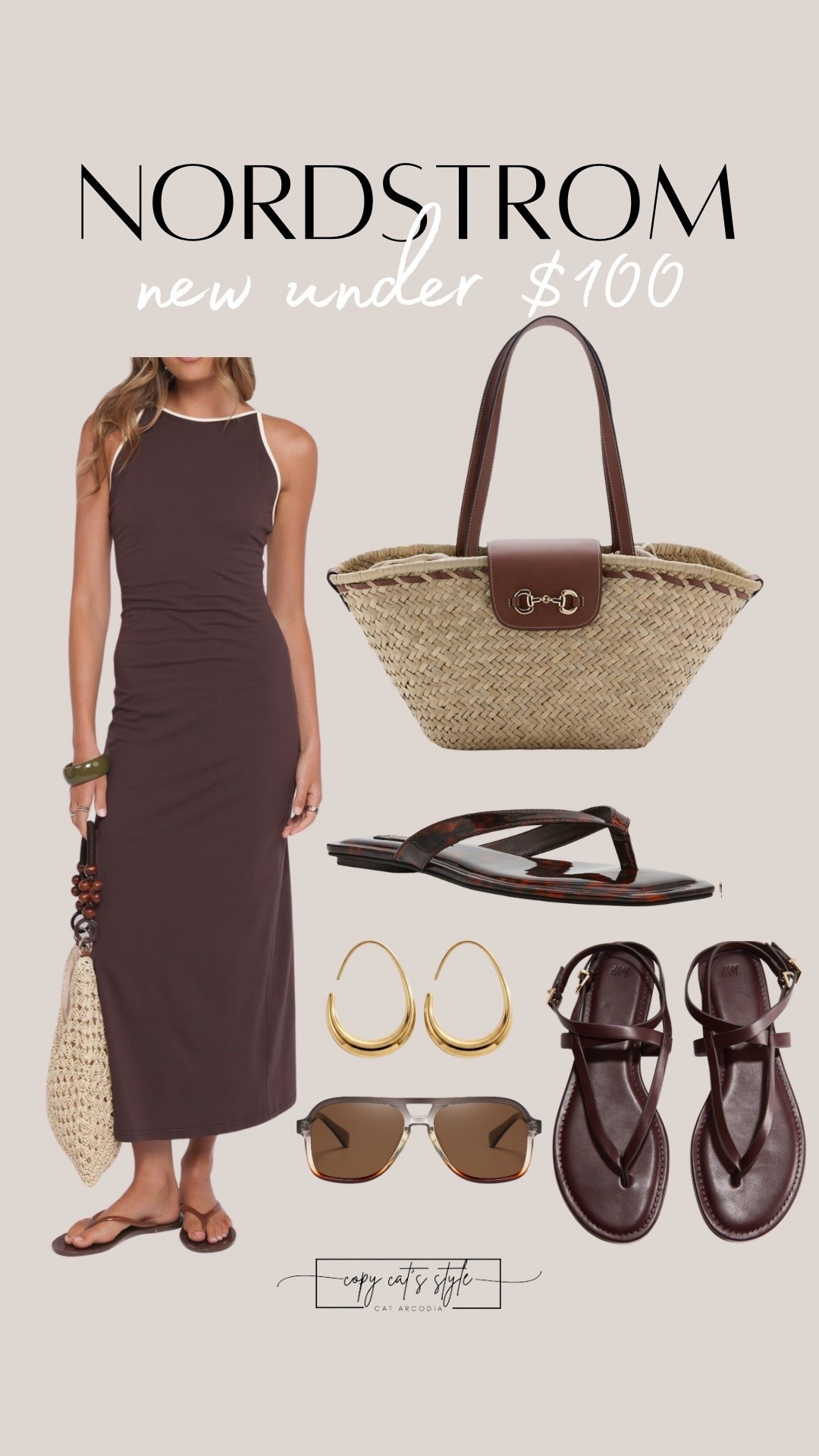 Nordstrom funds for under $100. Summer dresses, summer bags, summer accessories, summer sandals.

#LTKootd #LTKOver40 #LTKSeasonal