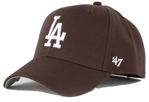 47 Los Angeles Dodgers Brown MVP Velcro Strap, Adjustable Fit Hat Cap | Amazon (US)