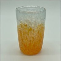 Hand Blown Glass Lilac Purple & Orange Tumbler | Etsy (US)