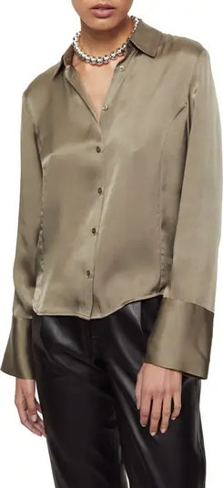 Mackenzie Silk Button-Up Top | Nordstrom
