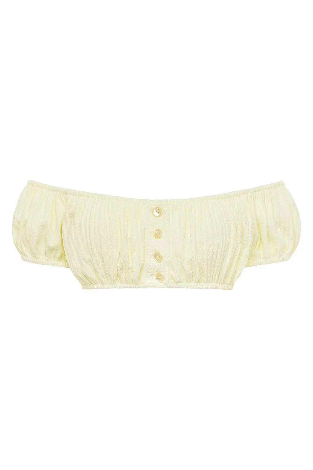 Buttercream Rib Bandita Bikini Top | Montce