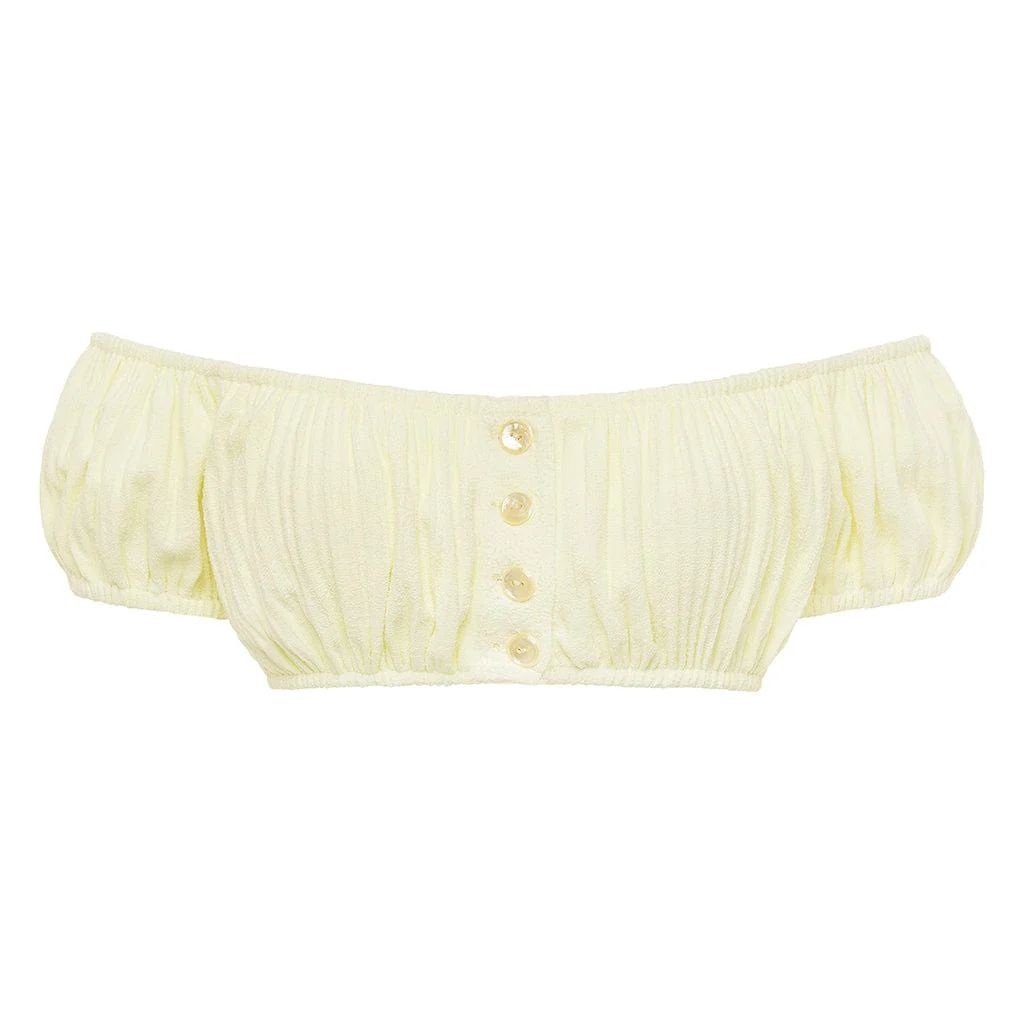 Buttercream Rib Bandita Bikini Top | Montce
