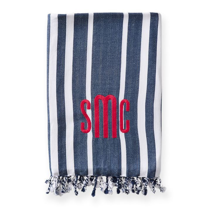 STRIPED TURKISH LIGHTWEIGHT TOWEL | Mark and Graham